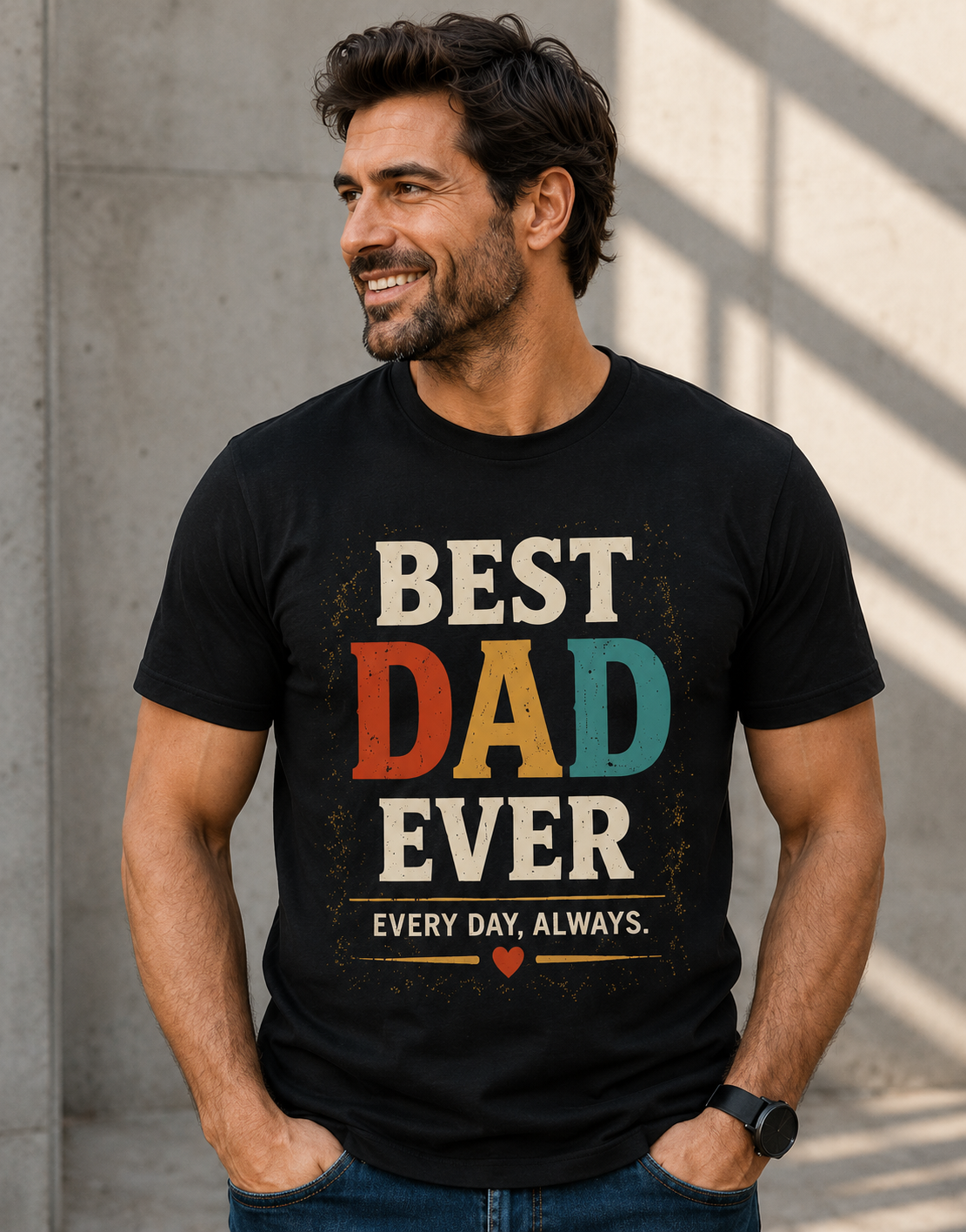 Best Dad Ever T-Shirt – Vintage Father's Day Gift for Dad, Birthday Gift for Father