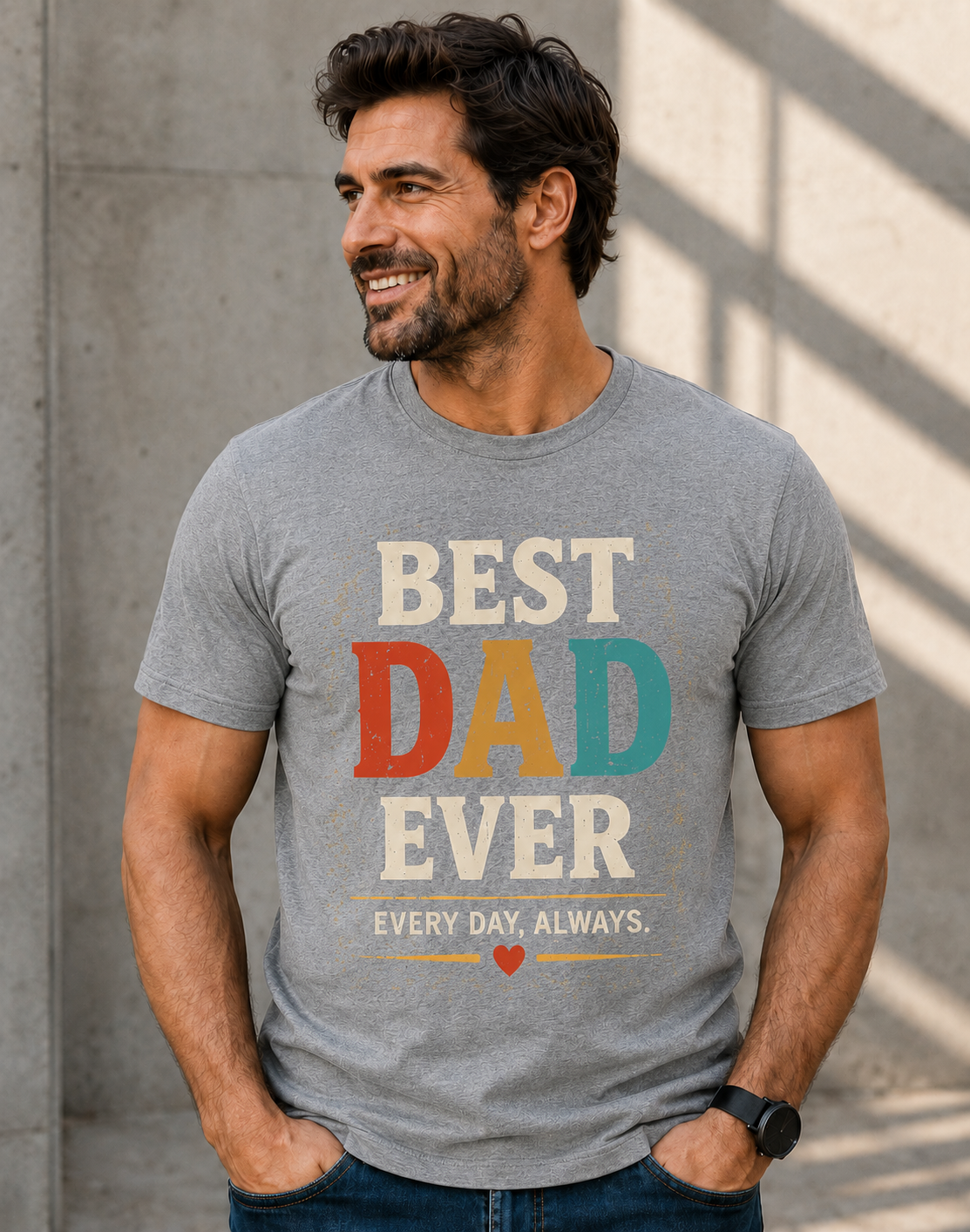 Best Dad Ever T-Shirt – Vintage Father's Day Gift for Dad, Birthday Gift for Father