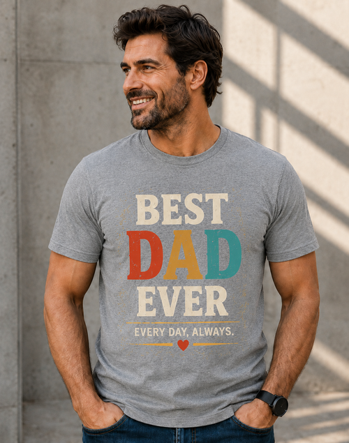 Best Dad Ever T-Shirt – Vintage Father's Day Gift for Dad, Birthday Gift for Father