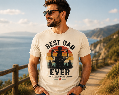 Best Dad Ever Shirt, Father's Day Gift, Dad T-Shirt, Father and Child Shirt, Vintage Dad Tee, Gift for Dad, Family Father's Day Shirt