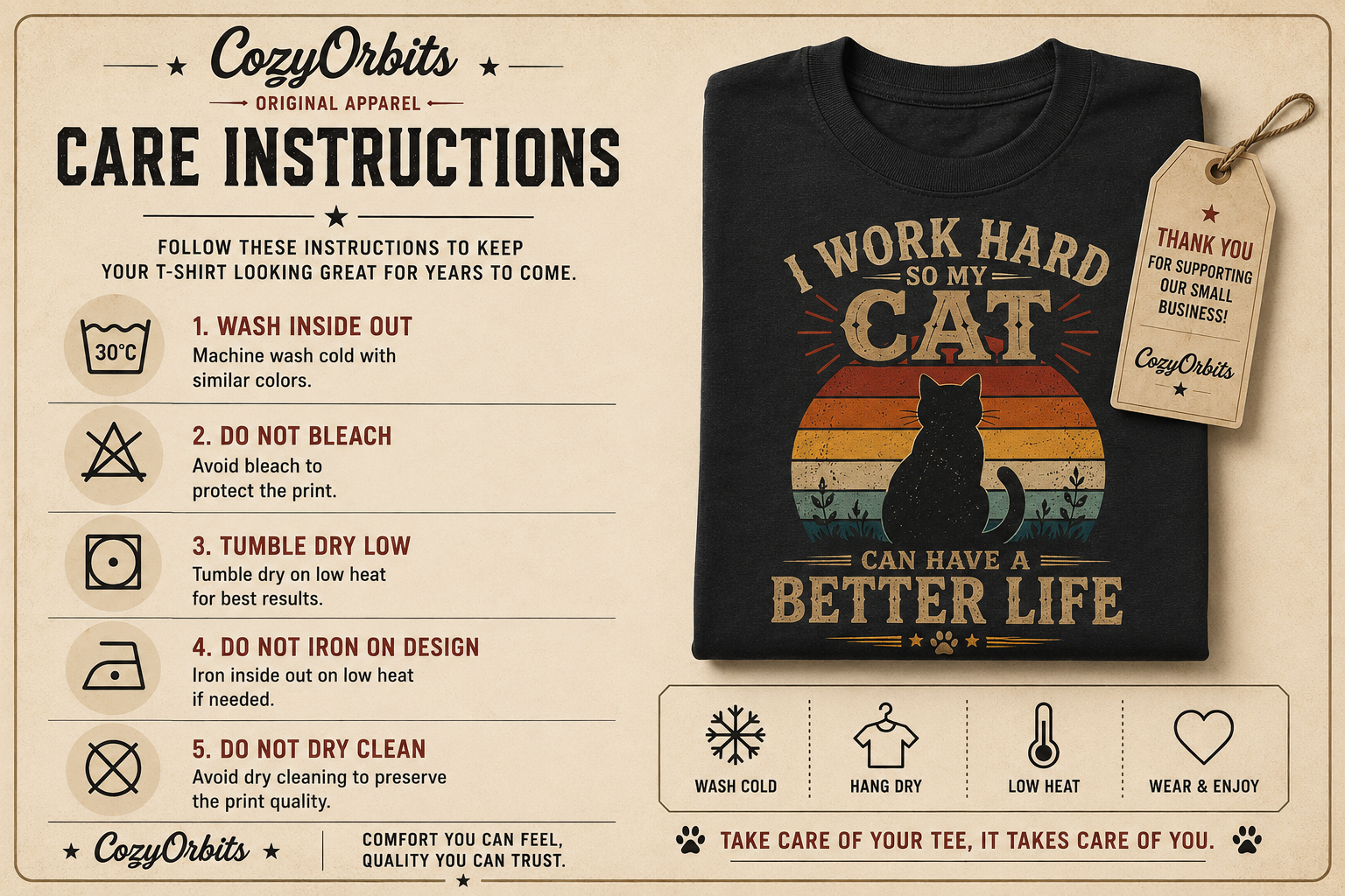 Powered By Chaos And Orange Cat Energy T-Shirt | Funny Ginger Cat Graphic Tee | Cat Lover Gift | Unisex Softstyle Shirt