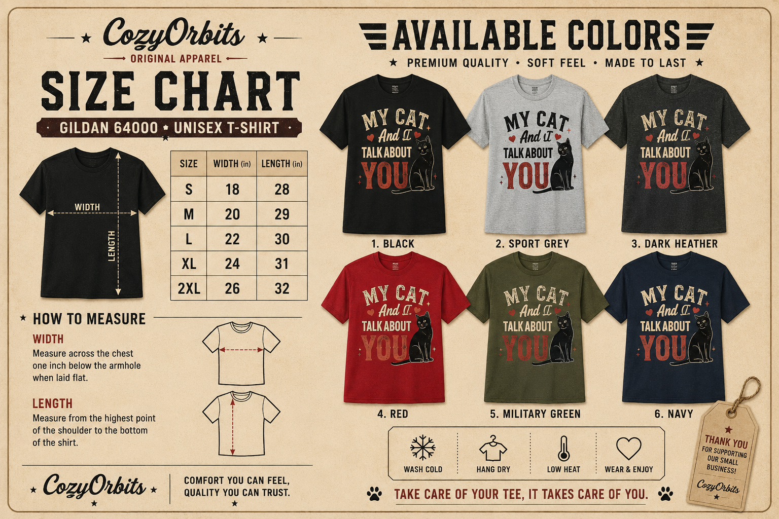 My Cat And I Talk About You T-Shirt | Funny Cat Lover Tee | Black Cat Graphic Shirt | Cat Mom Gift