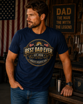 Best Dad Ever T-Shirt – Vintage Father's Day Gift for Dad | World's Greatest Dad Tee
