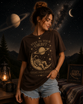 Stay In Your Orbit Astronaut Graphic T-Shirt | Vintage Space Tee | Celestial Moon Saturn Shirt | Cozy Orbits