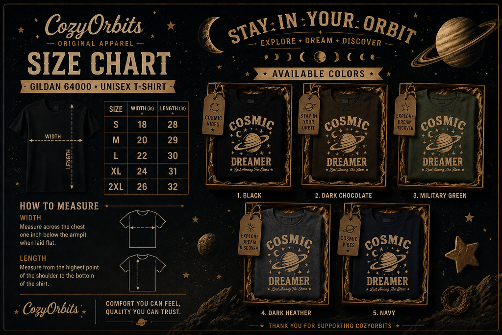 Cosmic Dreamer Vintage Space Graphic T-Shirt