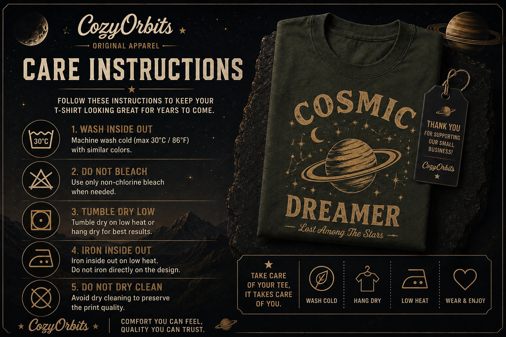 Cosmic Dreamer Vintage Space Graphic T-Shirt