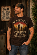 My First Hero My Forever Friend Vintage Father's Day T-Shirt | Meaningful Gift for Dad 🔥