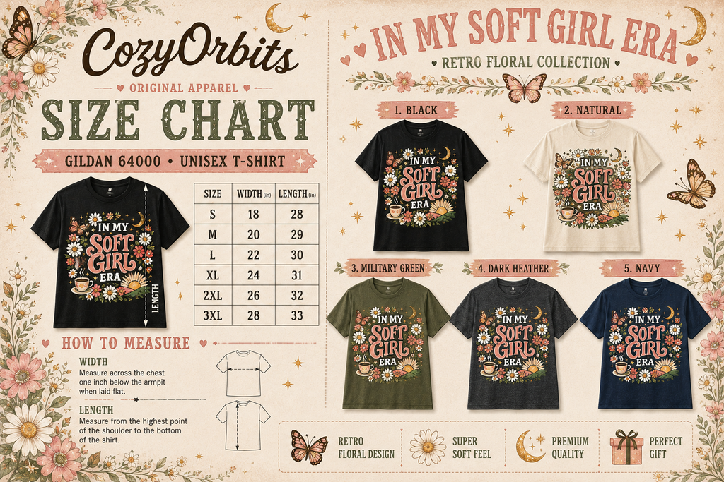Soft Girl T-Shirt — 'In My Soft Girl Era' Floral Vintage Tee